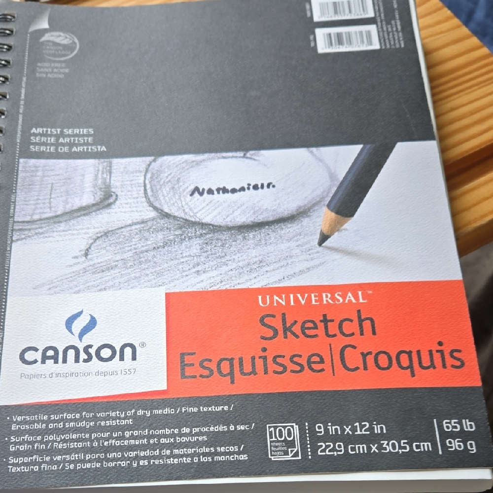Canon Universal Sketch Pad - Black and Orange Cover (9 x 12 in)
